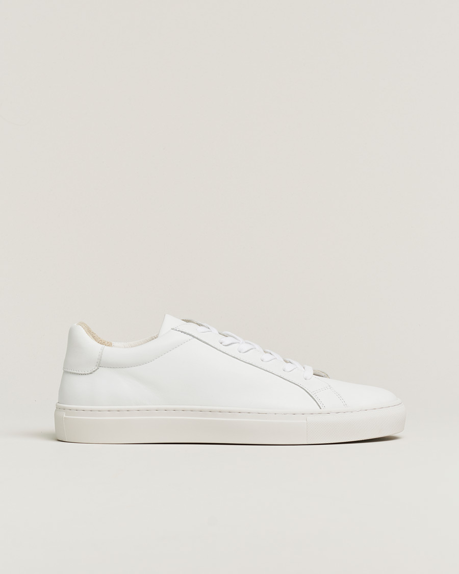 Uomini | A Day's March Leather Marching Sneaker White | Pre-owned | A Day's March Leather Marching Sneaker White