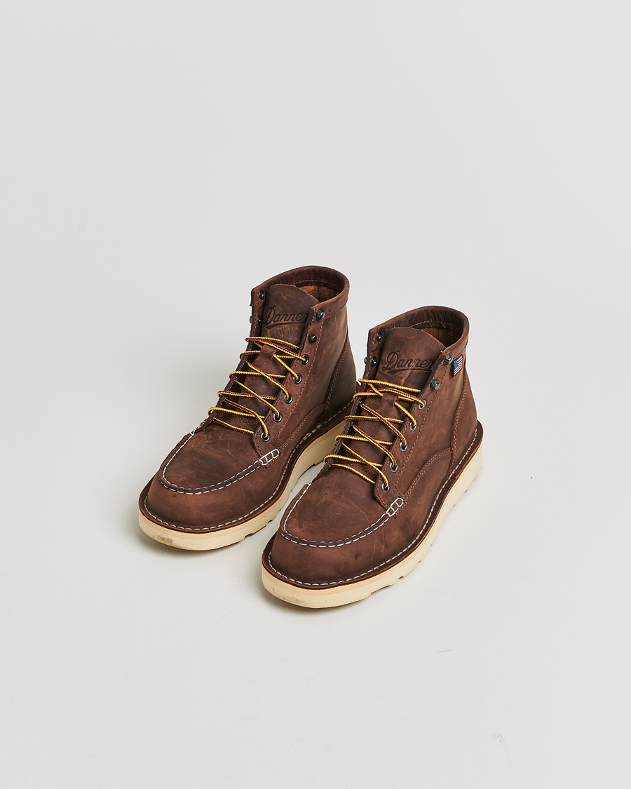 Uomini | Scarpe Pre-owned | Pre-owned | Danner Bull Run Leather Moc Toe Boot Brown US9 - EU43