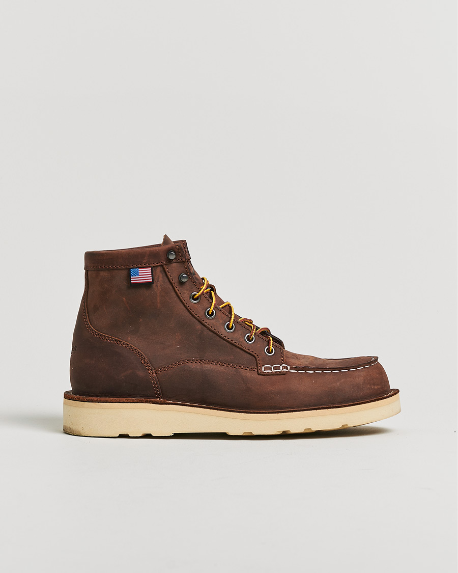 Uomini | Scarpe Pre-owned | Pre-owned | Danner Bull Run Leather Moc Toe Boot Brown US9 - EU43