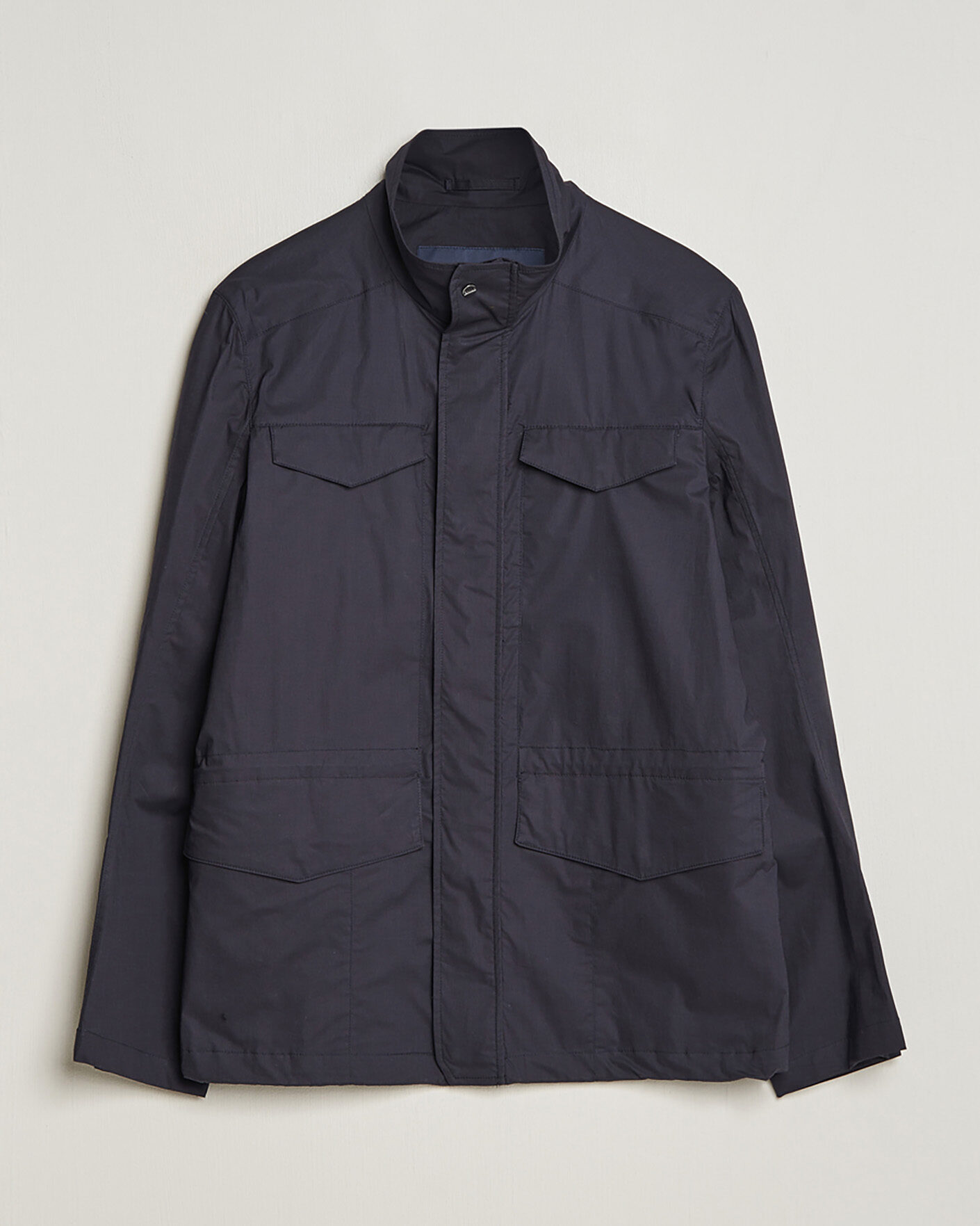Uomini | Giacche Pre-owned | Pre-owned | Herno Lightwieght Cotton Field Jacket Navy 50