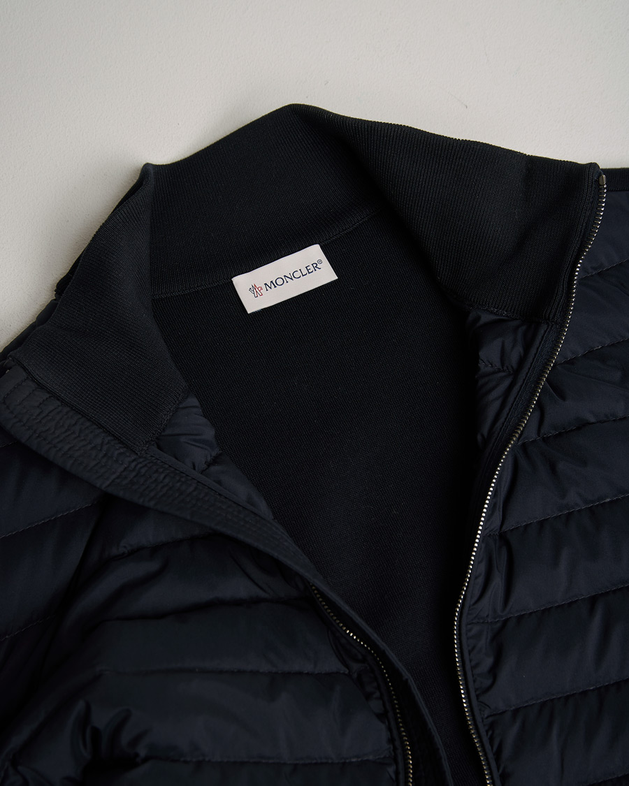 Uomini | Maglieria | Pre-owned | Moncler Light Hybrid Zip Jacket Navy
