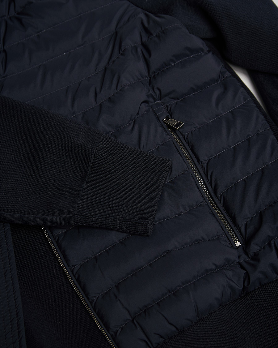 Uomini | Maglieria | Pre-owned | Moncler Light Hybrid Zip Jacket Navy