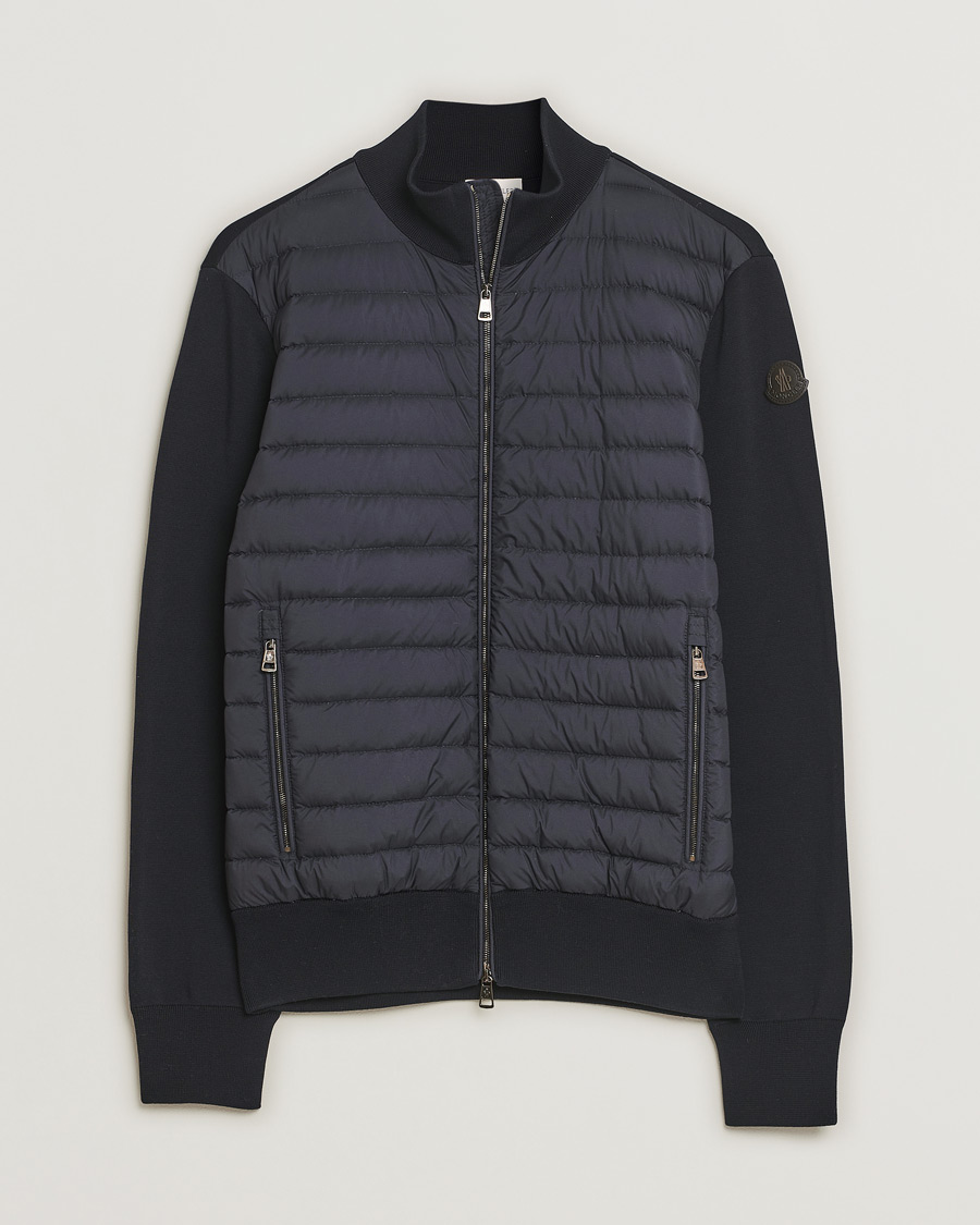 Uomini | Maglieria | Pre-owned | Moncler Light Hybrid Zip Jacket Navy
