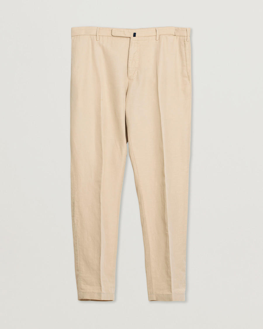 Uomini | Pantaloni | Pre-owned | Incotex Slim Fit Chinolino Trousers Light Beige