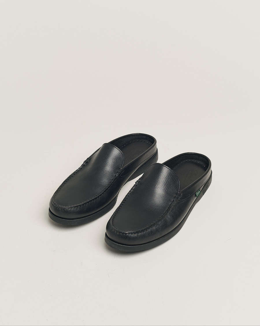 Uomini | Paraboot Bahamas Slipper Black | Pre-owned | Paraboot Bahamas Slipper Black