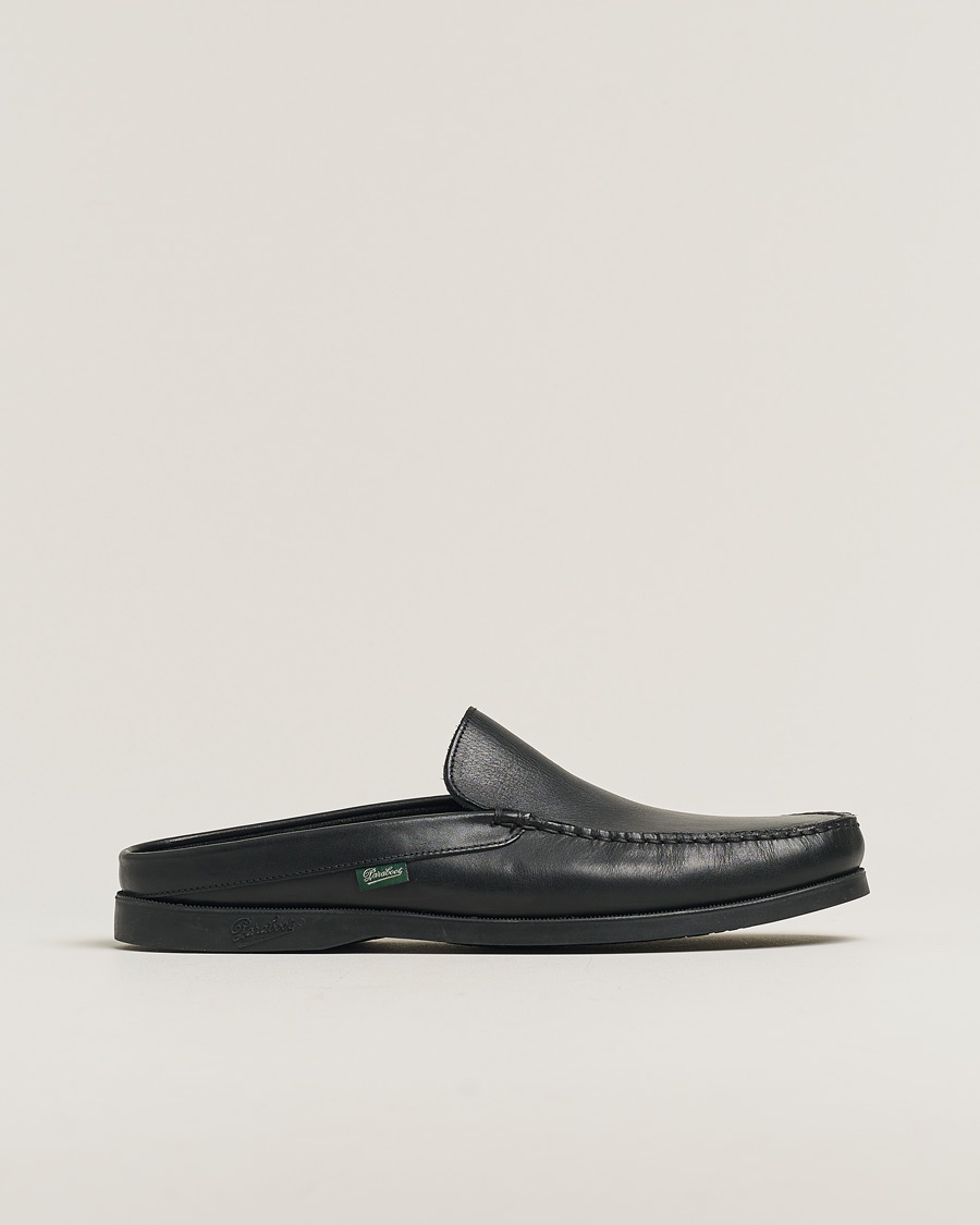 Uomini | Paraboot Bahamas Slipper Black | Pre-owned | Paraboot Bahamas Slipper Black