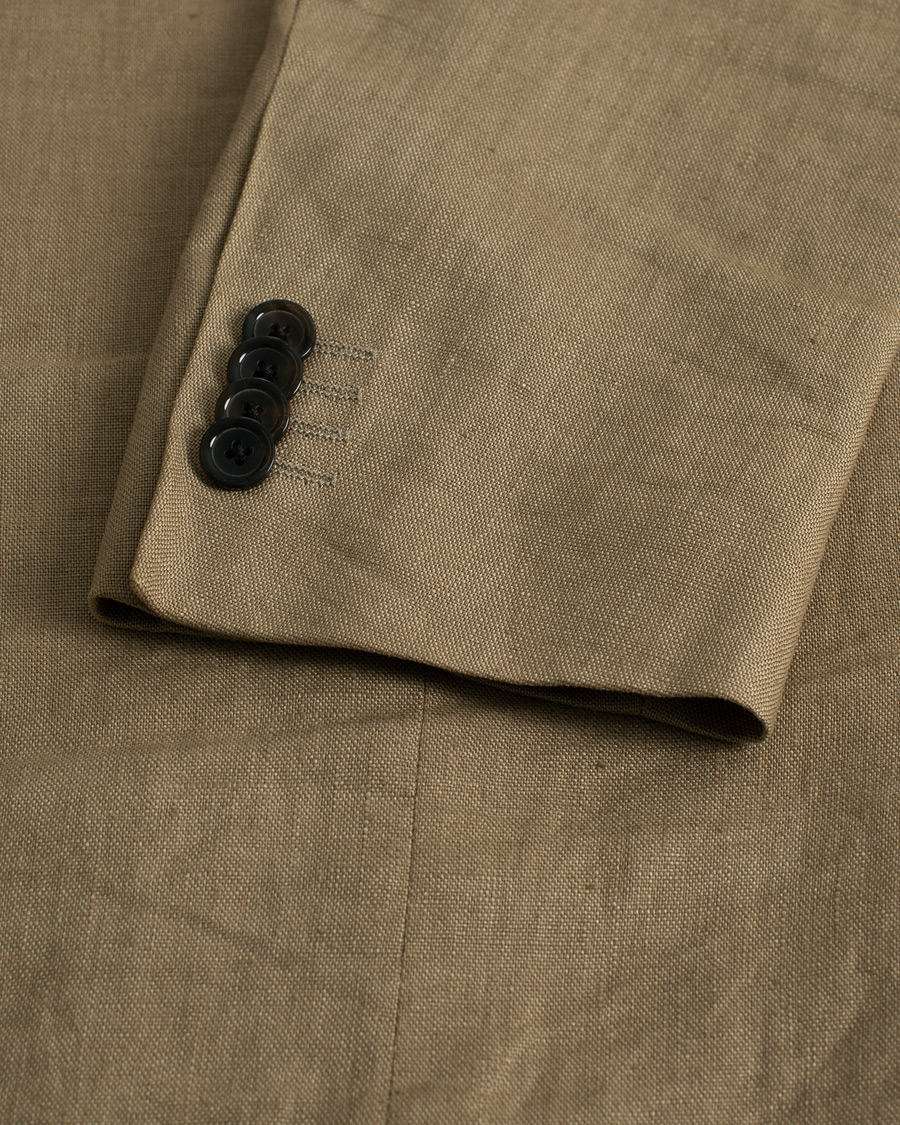 Uomini | Blazers | Pre-owned | GANT Tailored fit Linen Blazer Beige 52