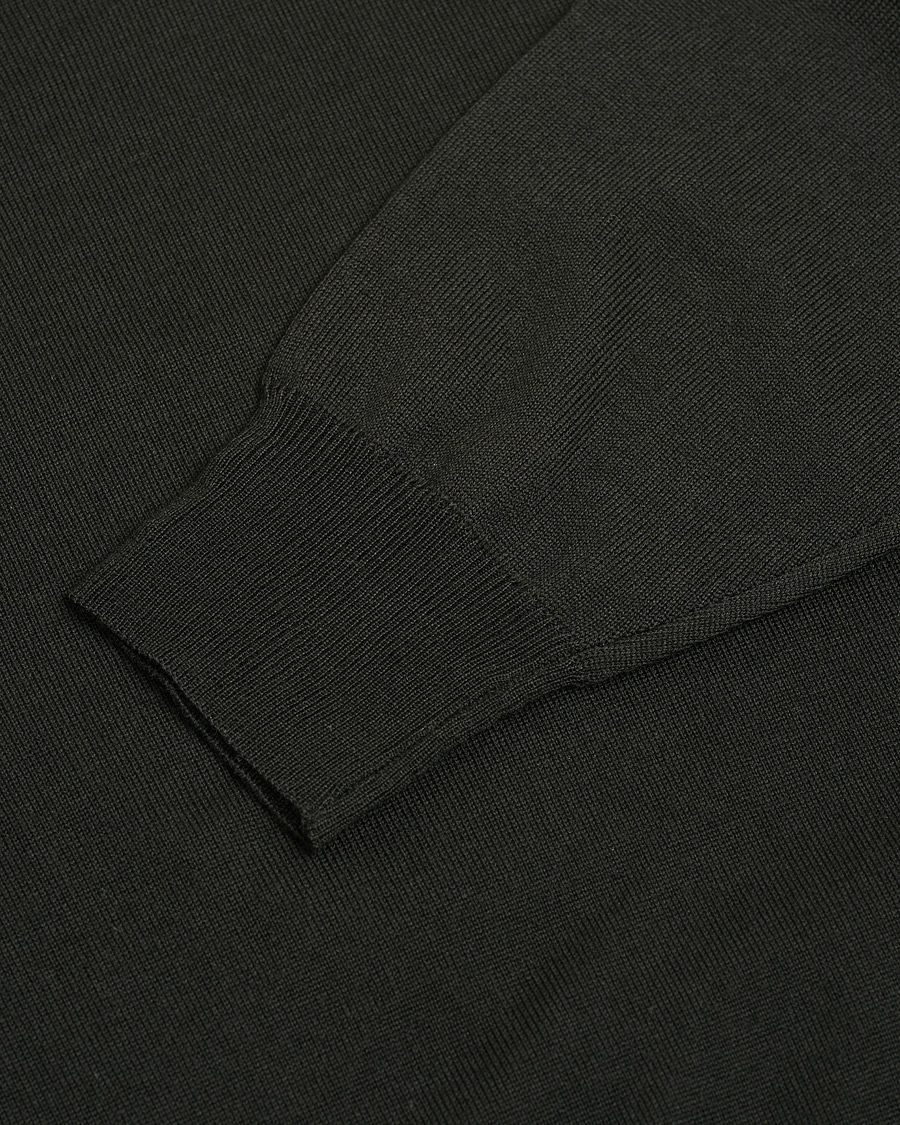 Uomini | Maglieria | Pre-owned | Canali Merino Wool Crew Neck Black