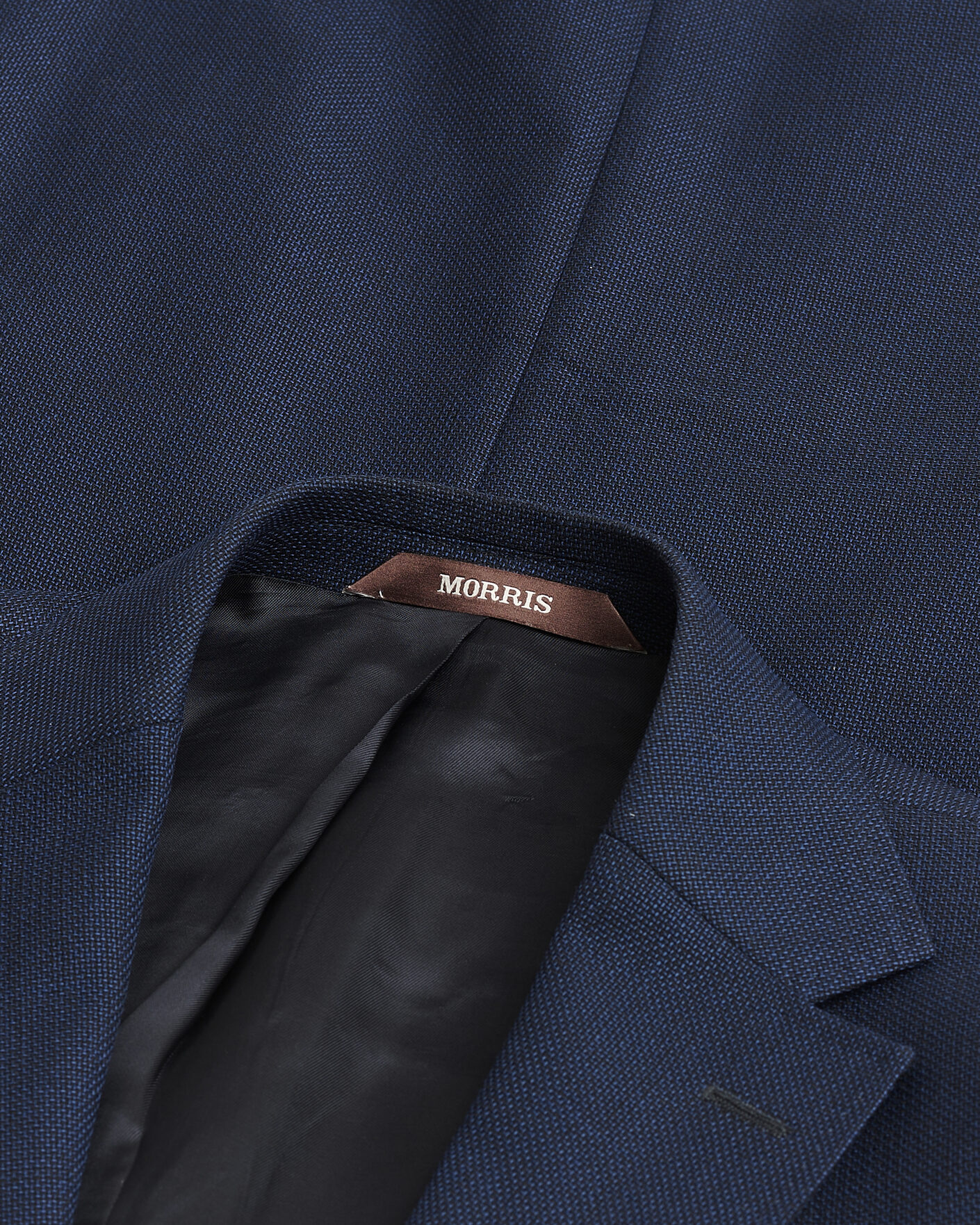 Uomini | Giacca da abito Pre-owned | Pre-owned | Morris Heritage Wool Hopsack Club Blazer Navy 52