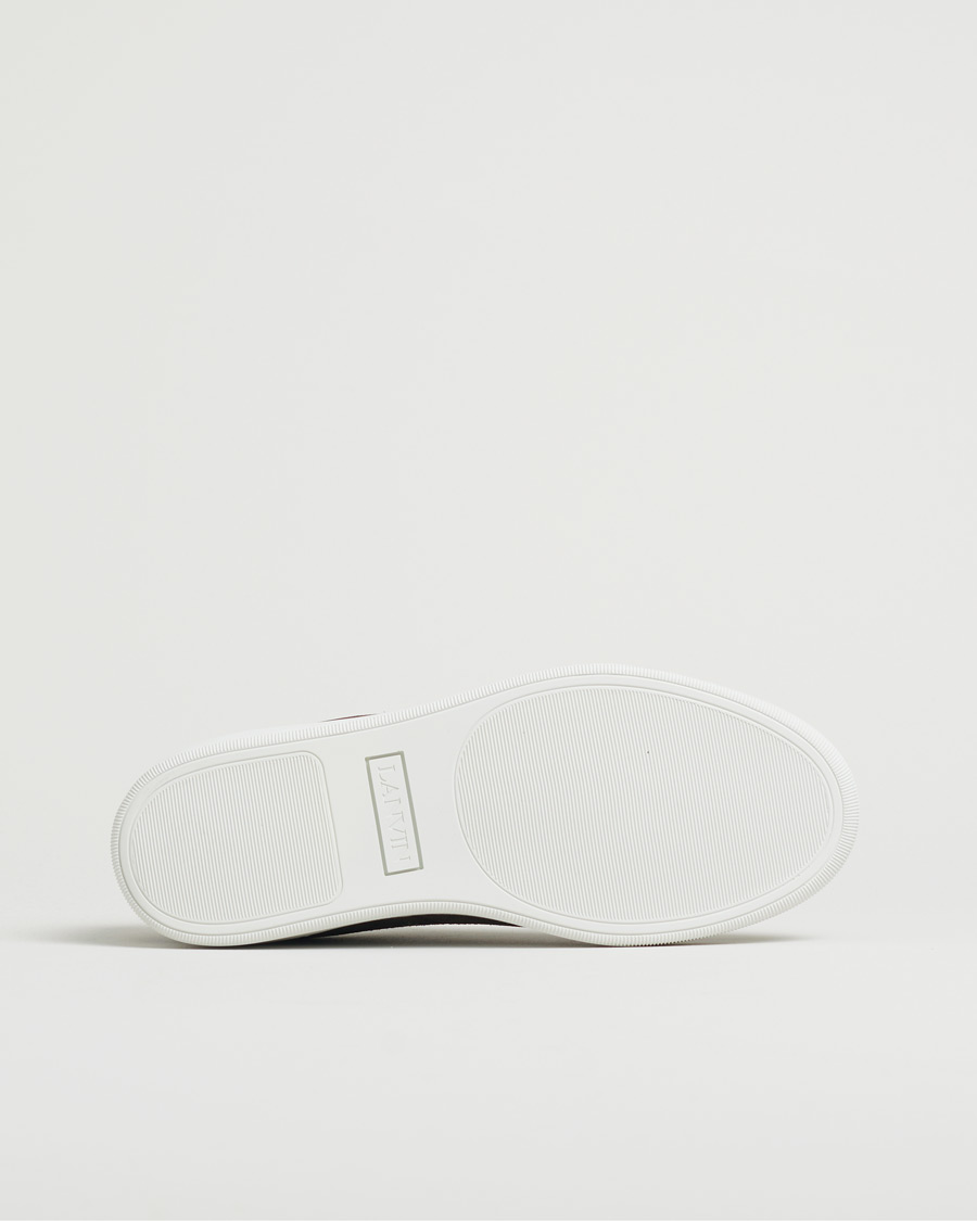 Uomini | Lanvin Patent Cap Toe Sneaker Dark Brown | Pre-owned | Lanvin Patent Cap Toe Sneaker Dark Brown