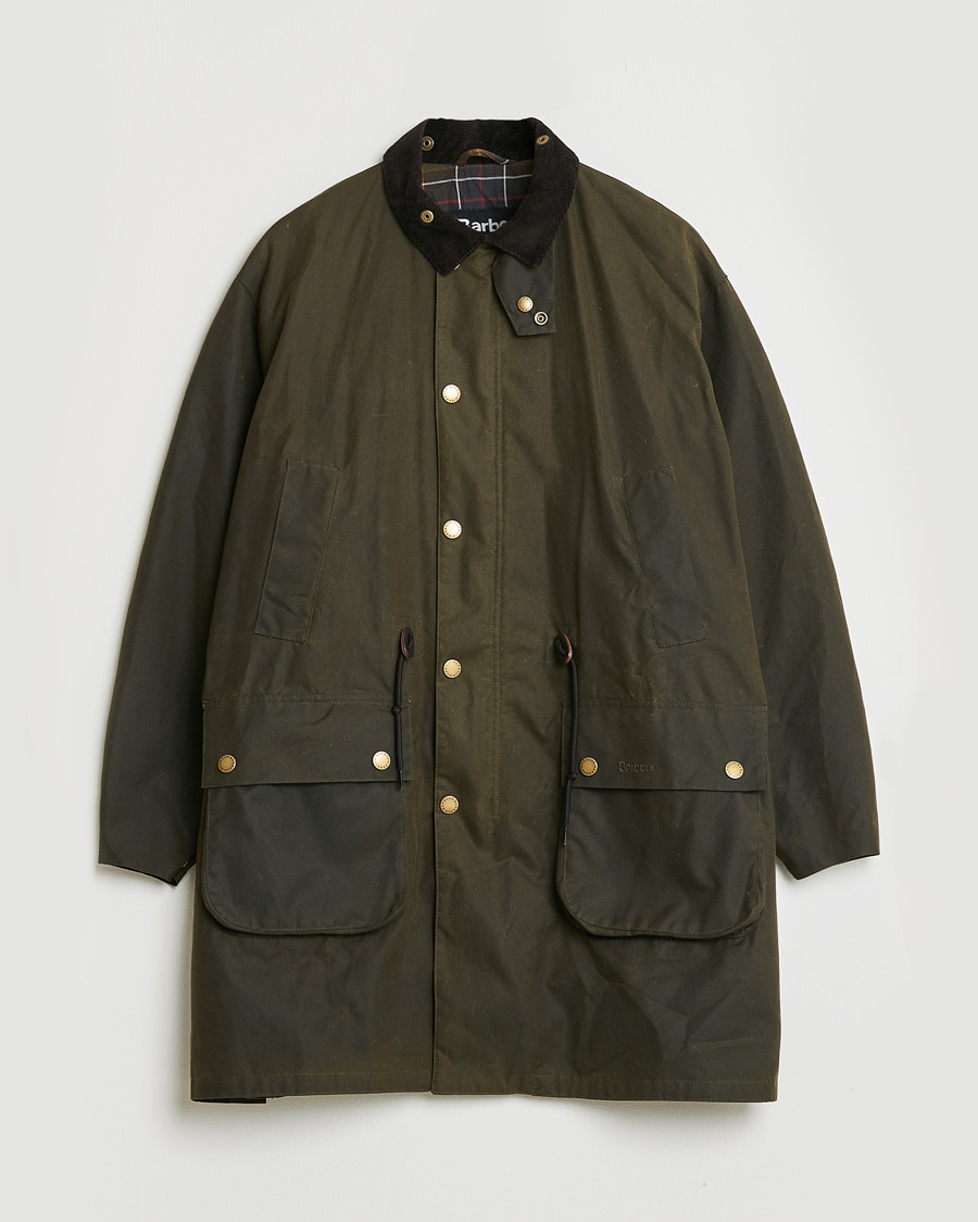 Uomini | Giacche Pre-owned | Pre-owned | Barbour Heritage Bedale Wax Trench Coat Olive M