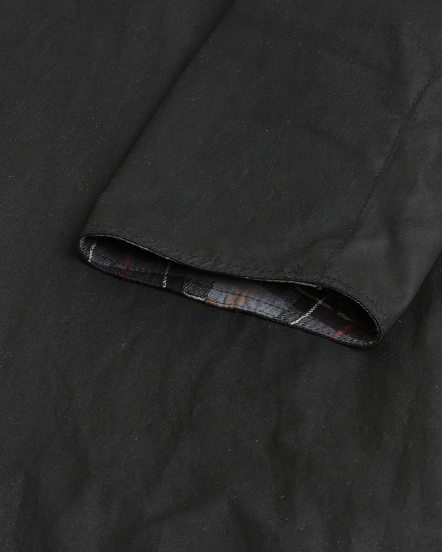 Uomini | Giacche Pre-owned | Pre-owned | Barbour Heritage Modfied Exmoore Wax Coat Black UK38 - EU48