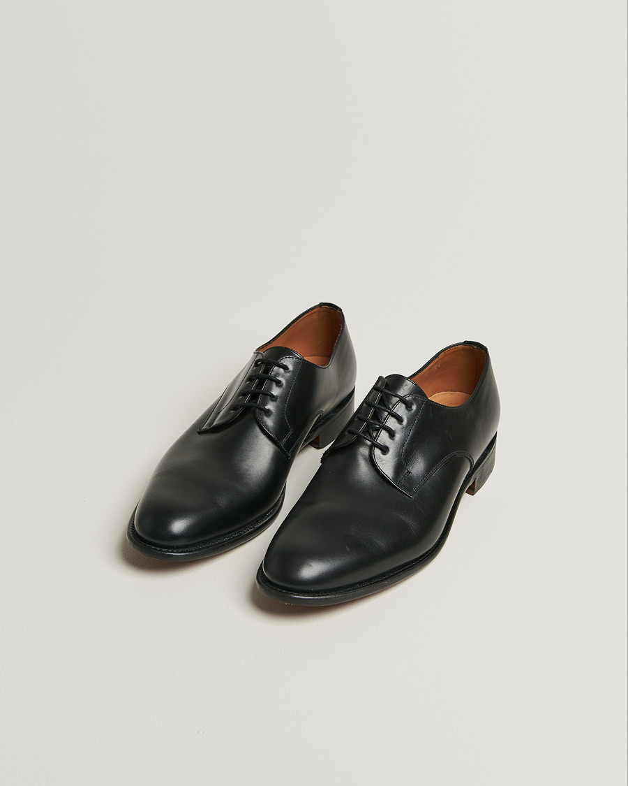 Uomini | Sanders Athens Calf Plain Gibson Black | Pre-owned | Sanders Athens Calf Plain Gibson Black