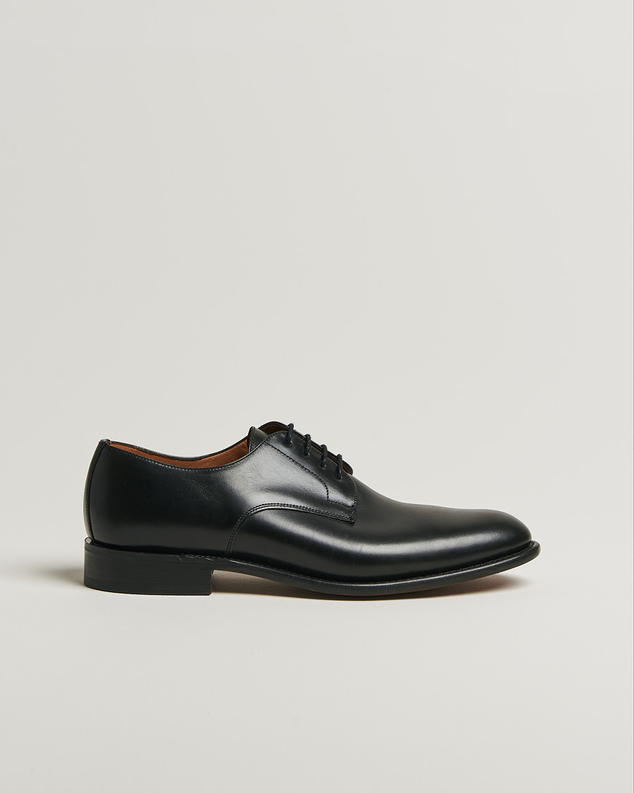 Uomini | Sanders Athens Calf Plain Gibson Black | Pre-owned | Sanders Athens Calf Plain Gibson Black