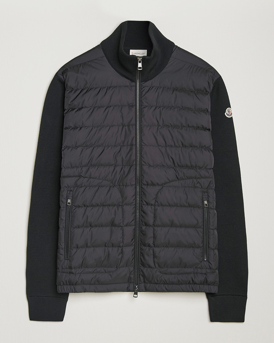 Uomini | Giacche Pre-owned | Pre-owned | Moncler Hybrid Zip Cardigan Black S