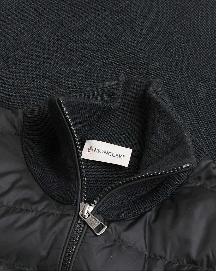 Uomini | Giacche Pre-owned | Pre-owned | Moncler Hybrid Zip Cardigan Black S
