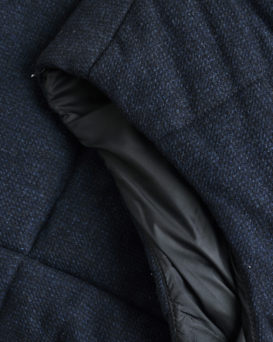 Uomini | Polo Ralph Lauren Flannel Wool Vest Navy M | Pre-owned | Polo Ralph Lauren Flannel Wool Vest Navy M