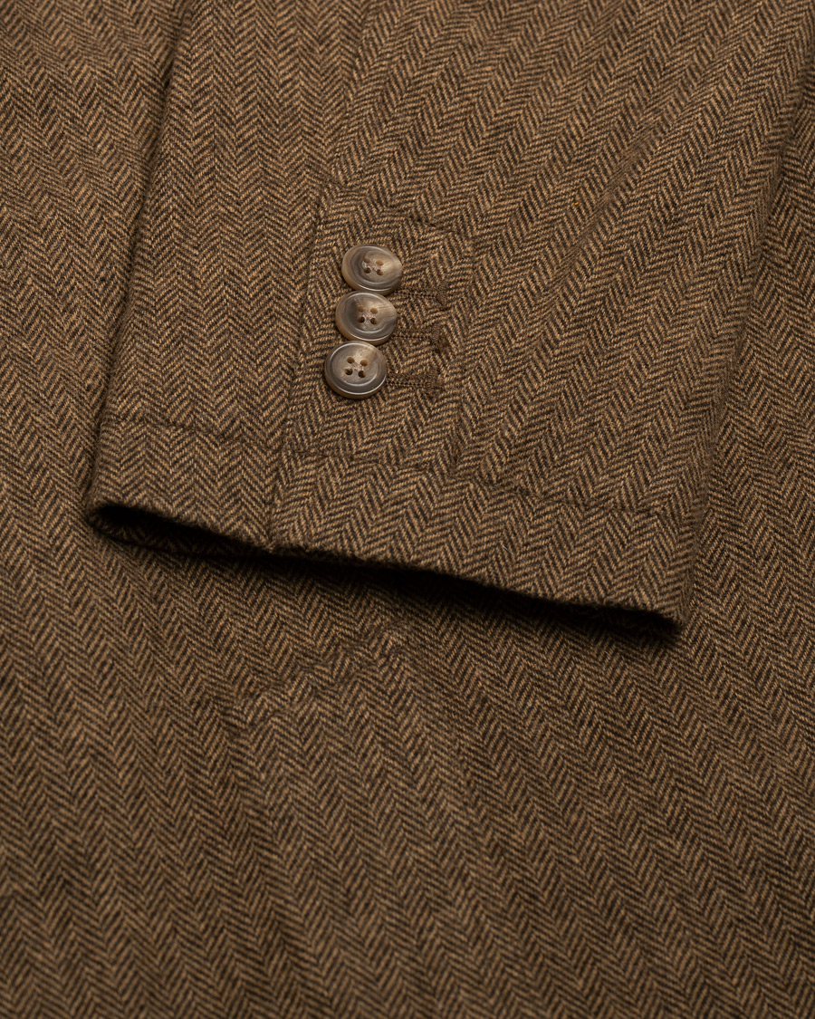 Uomini | Blazers | Pre-owned | Polo Ralph Lauren Classic Herringbone Sportcoat Brown/Tan