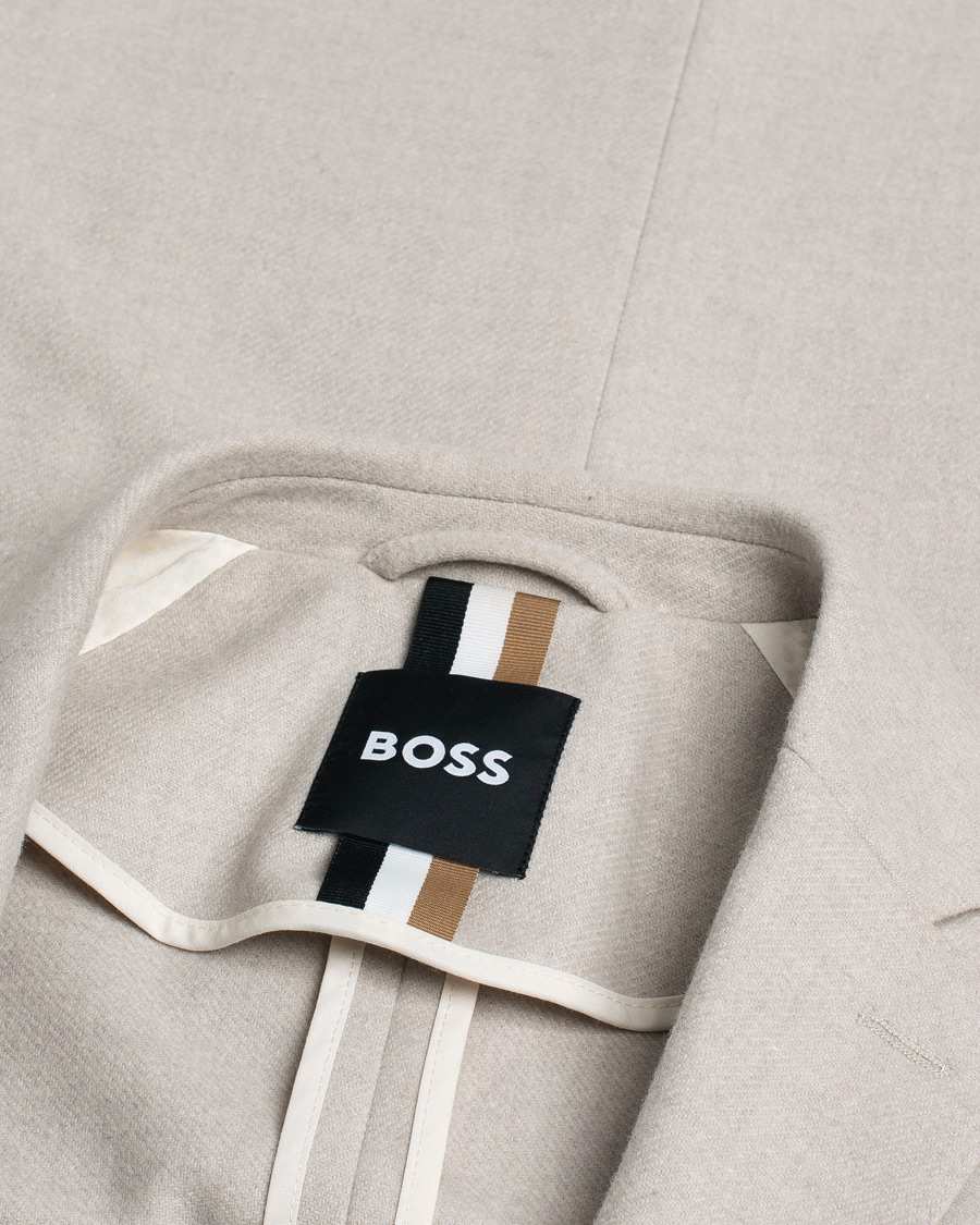 Uomini | Blazers | Pre-owned | BOSS BLACK Hanry Wool Patch Pocket Blazer Open White