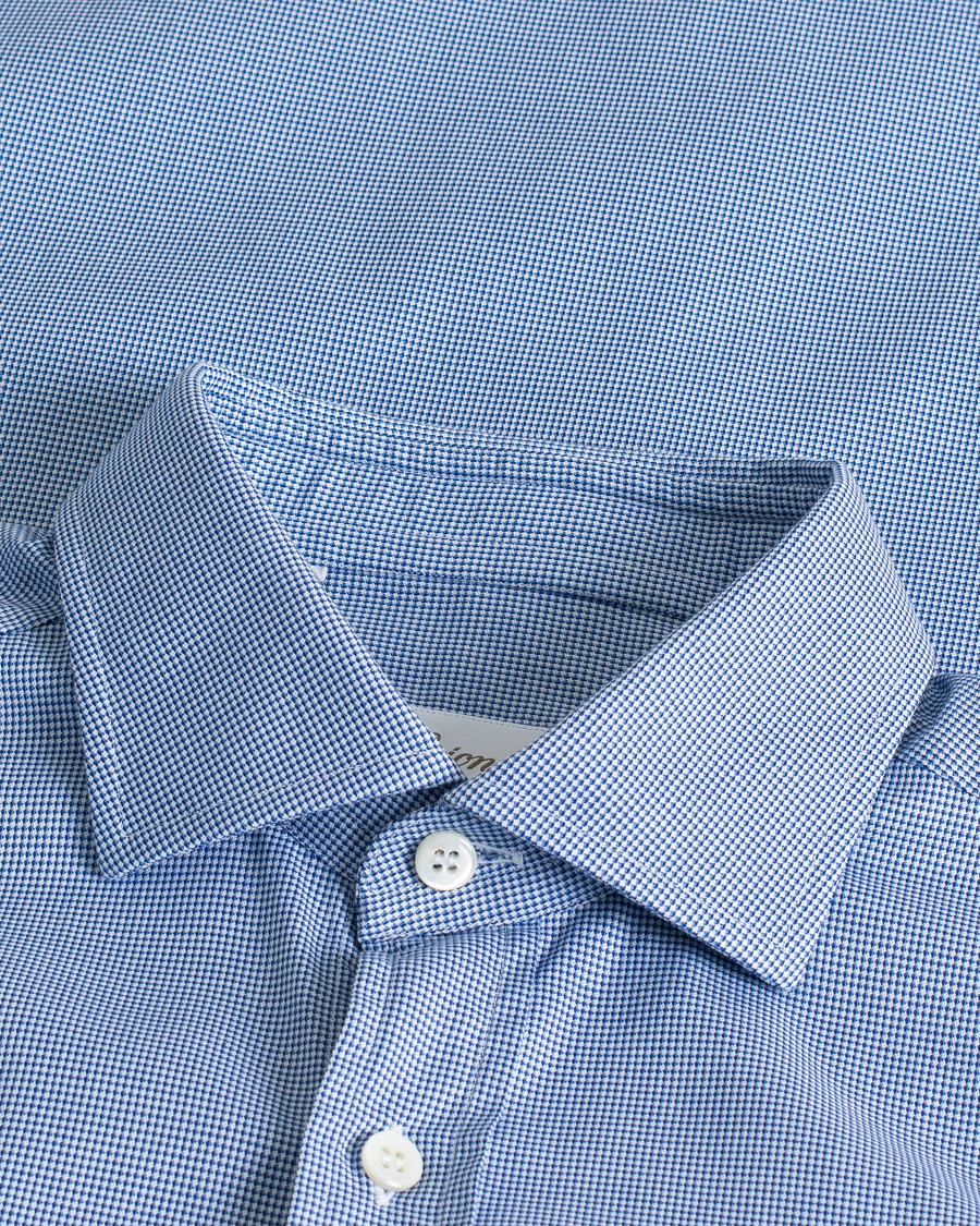 Uomini | Camicie | Pre-owned | Brioni Slim Fit Micro Structure Dress Shirt Light Blue