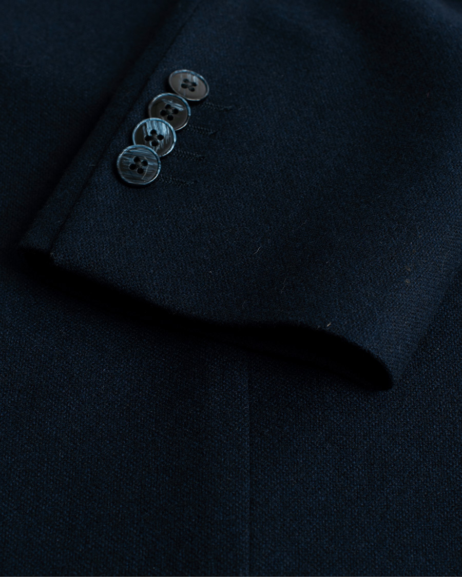 Uomini | Blazers | Pre-owned | Luigi Bianchi Mantova Navy Cashmere Blazer 50