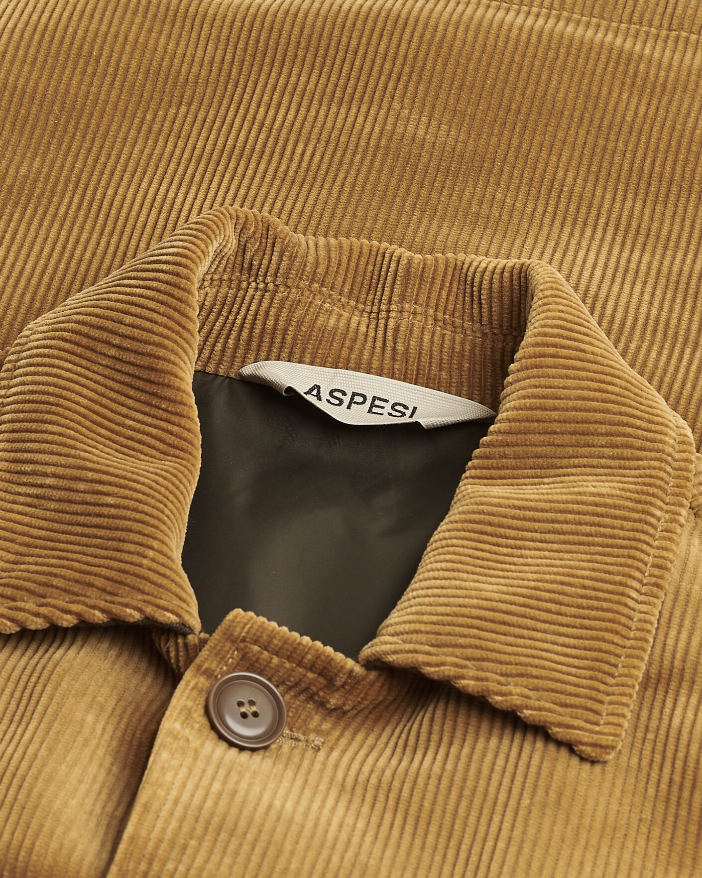 Uomini | Giacche Pre-owned | Pre-owned | Aspesi Corduroy Cotton Shirt Jacket Tan L