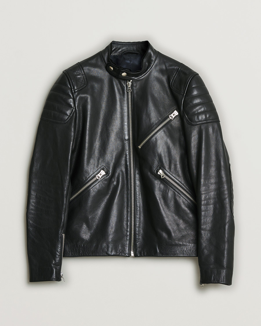 Uomini | Giacche Pre-owned | Pre-owned | Acne Studios Oliver Leather Jacket Black 48