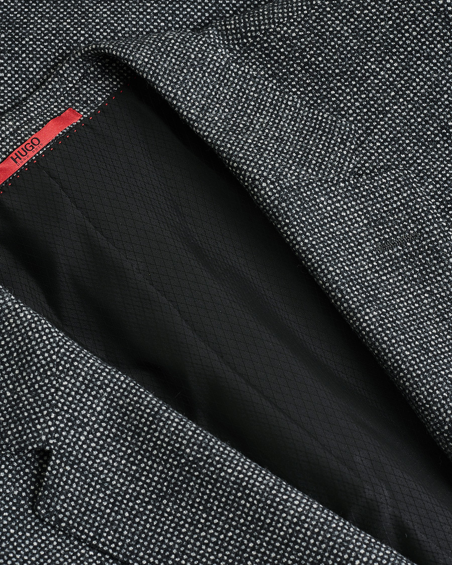 Uomini | Giacca da abito Pre-owned | Pre-owned | HUGO Flannel Wool Blazer Grey 54