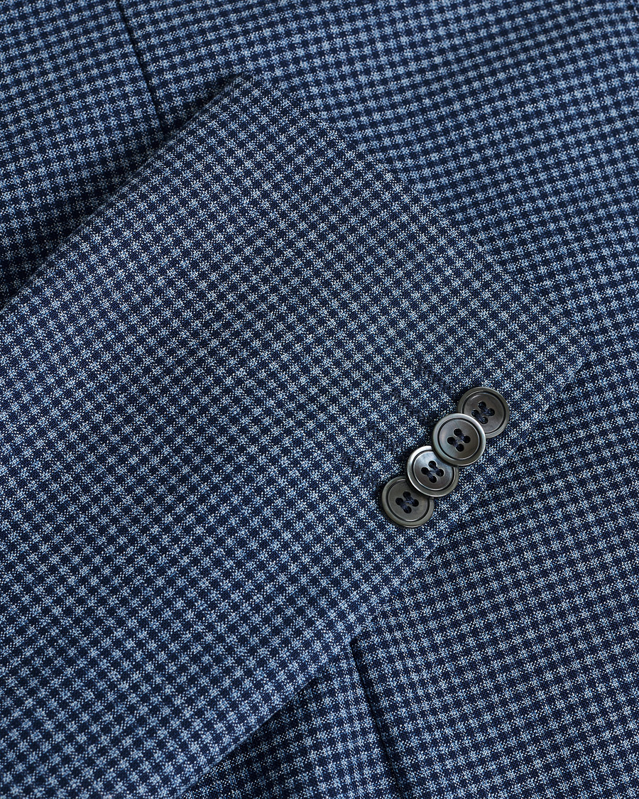 Uomini | Giacca da abito Pre-owned | Pre-owned | Oscar Jacobson Ferry Check Wool Blazer Multi