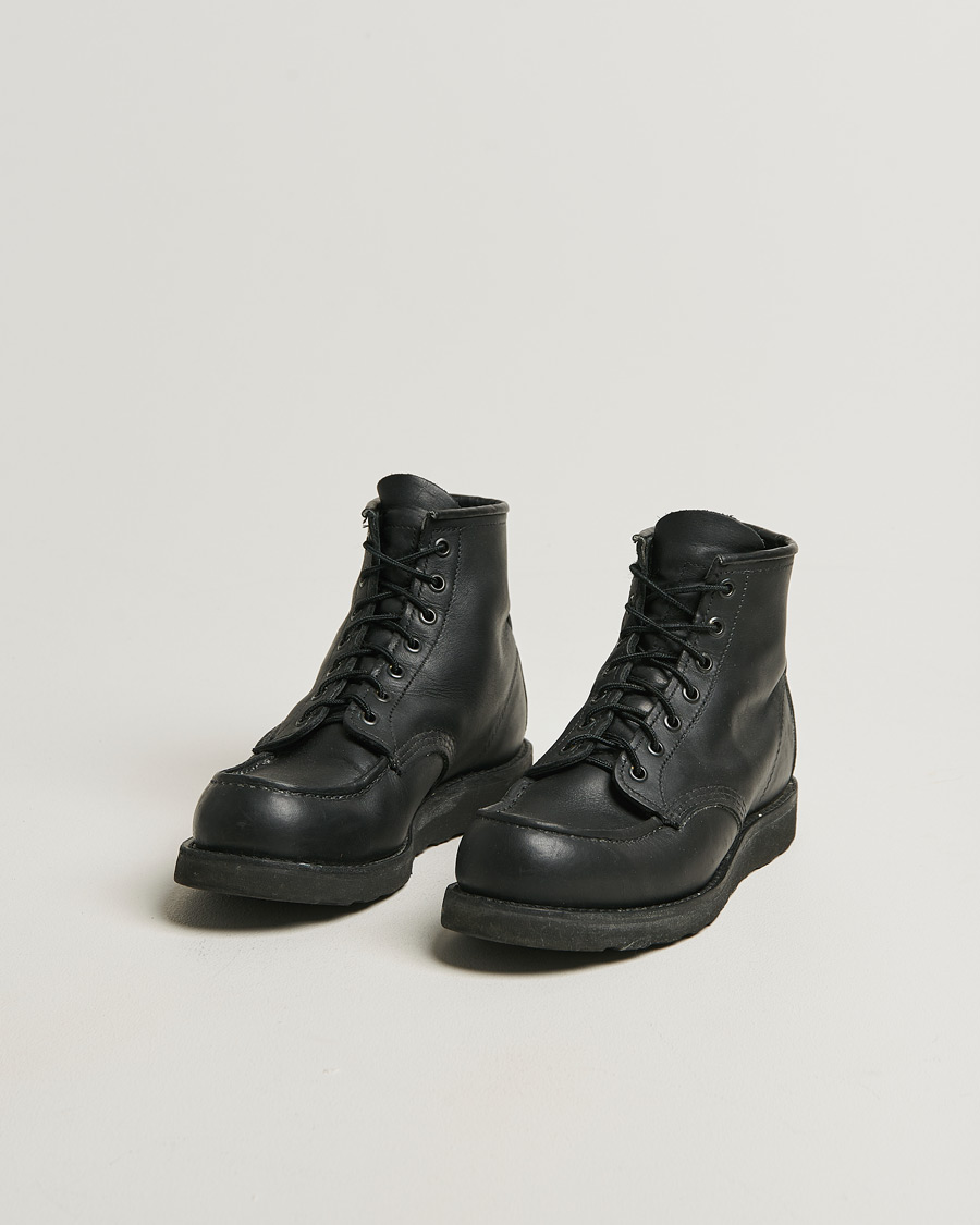 Uomini | Scarpe Pre-owned | Pre-owned | Red Wing Shoes Moc Toe Boot Black Harness US8,5 - EU41,5