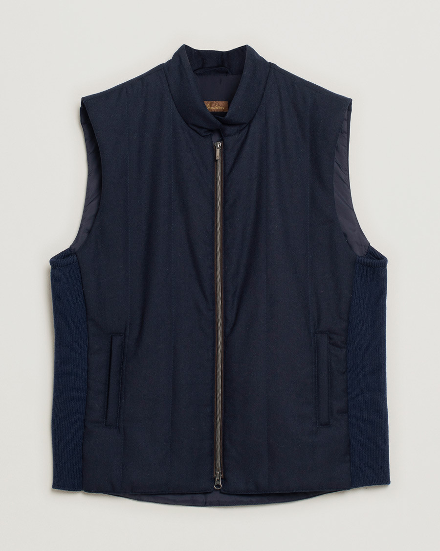 Uomini | Giacche | Pre-owned | Stenströms Wool Vest Navy XL