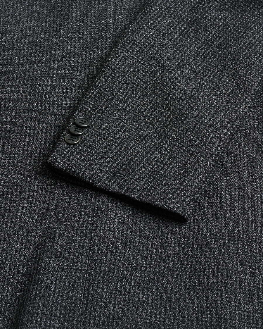 Uomini | Giacca da abito Pre-owned | Pre-owned | Armani Collezioni Vintage Wool Blazer Dark Grey 48