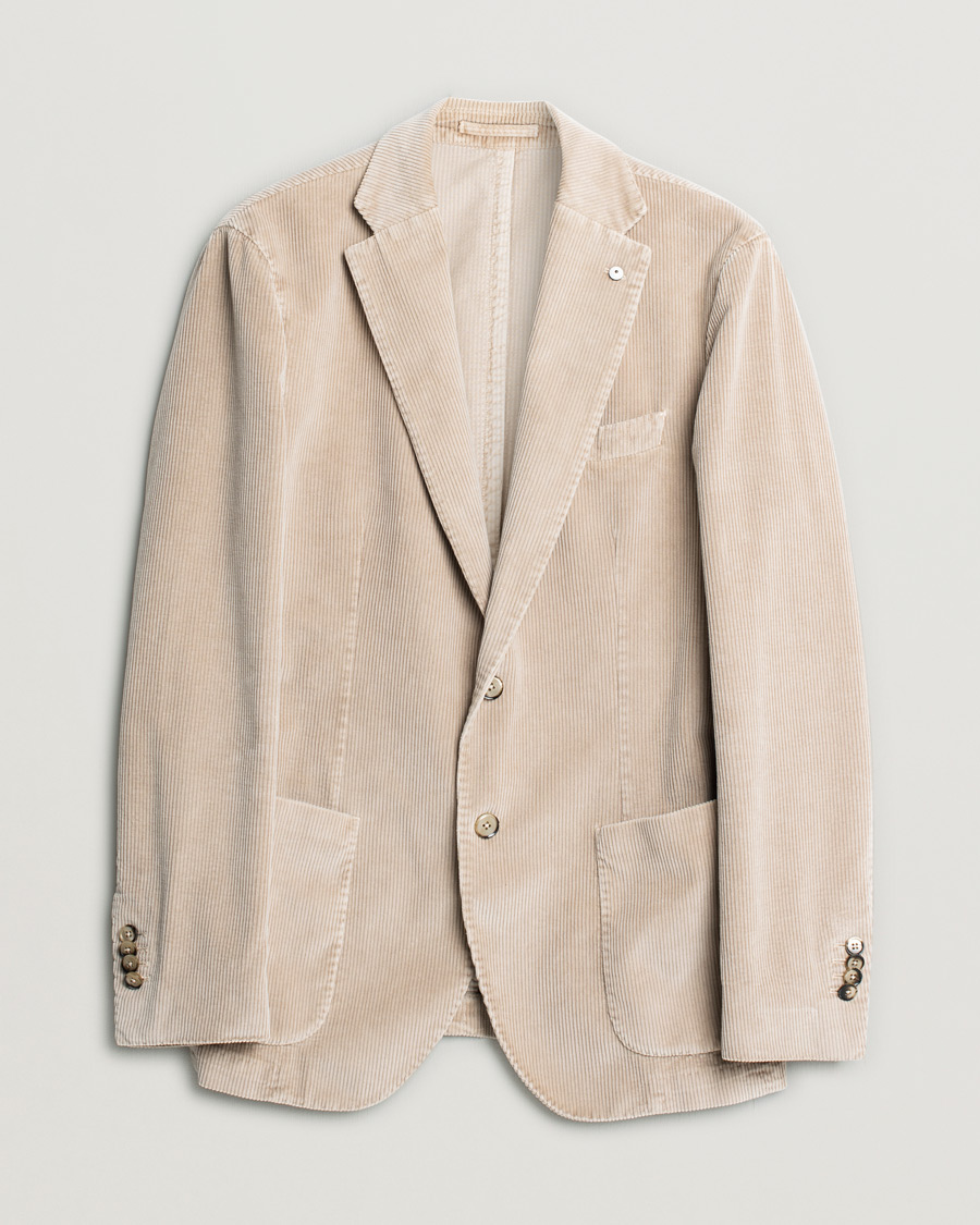 Uomini | Blazers | Pre-owned | L.B.M. 1911 Jack Corduroy Blazer Beige