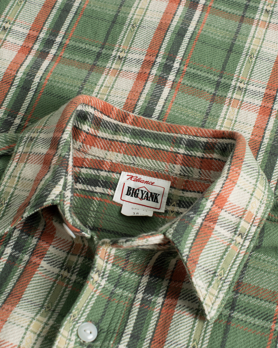 Uomini | Camicie | Pre-owned | Big Yank 1942 Flannel Shirt Green Check S