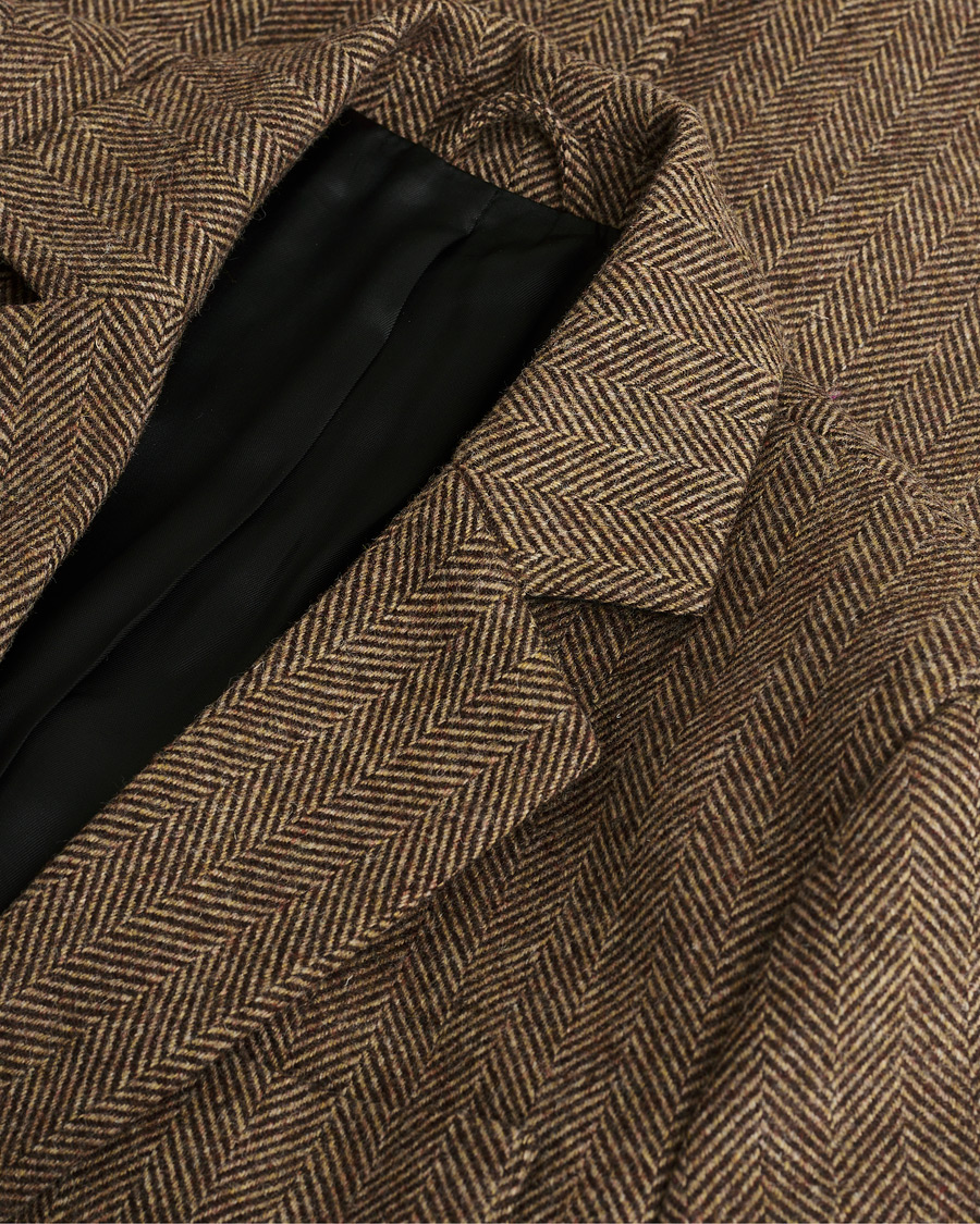 Uomini | Giacca da abito Pre-owned | Pre-owned | Palmes Blaze Herringbone Wool Sport Coat Brown 46