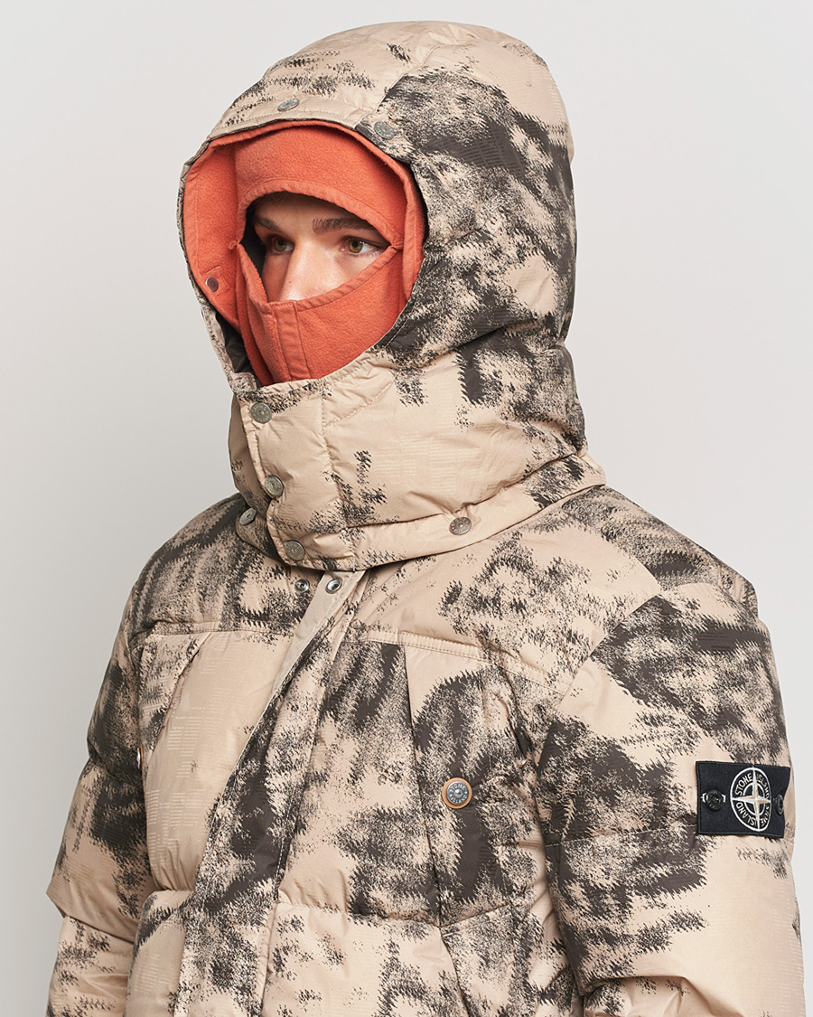 Uomini | Giacche Pre-owned | Pre-owned | Stone Island Thermo Sensitive Camo Down Jacket Dove Grey L