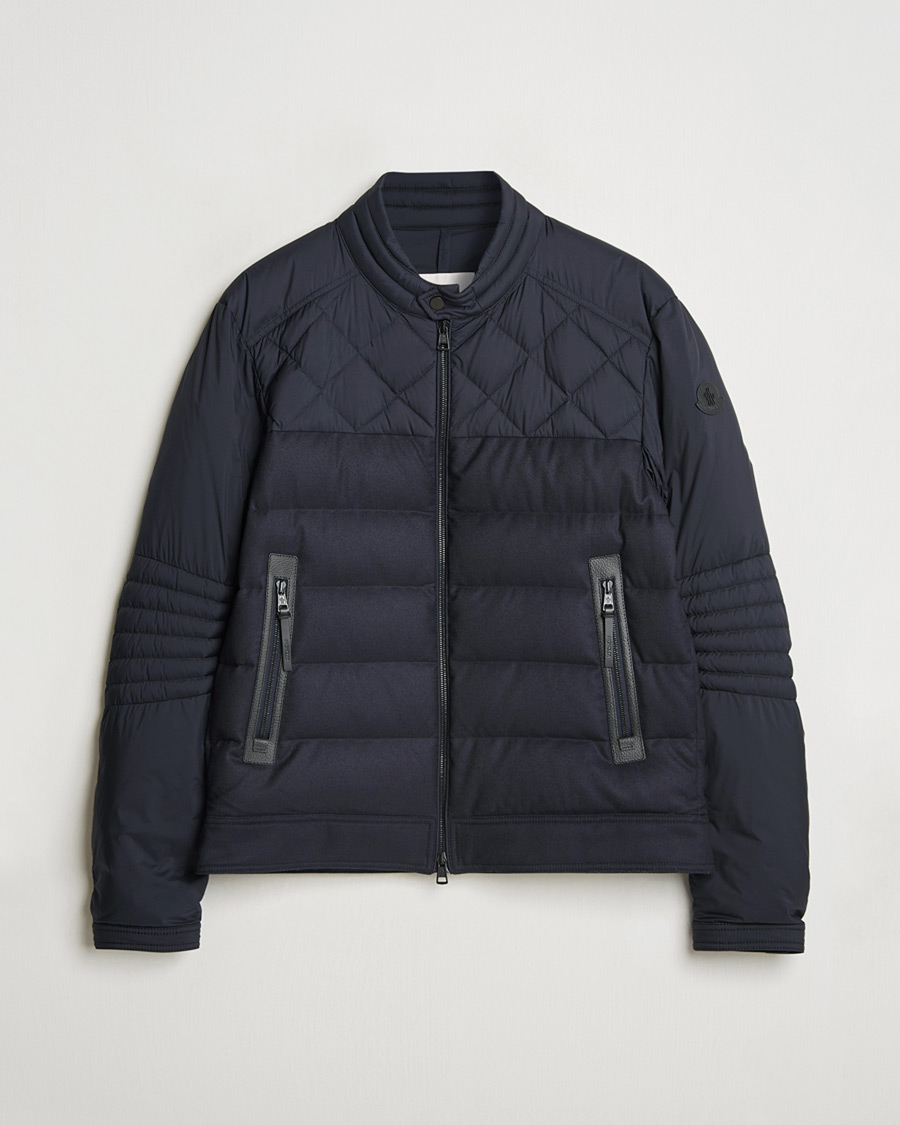 Uomini | Giacche Pre-owned | Pre-owned | Moncler Tuena Biker Jacket Navy 3 - L
