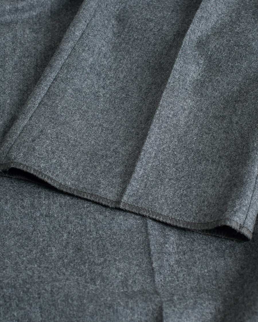 Uomini | Pantaloni | Pre-owned | Zegna Carded Flannel Trousers Grey Melange