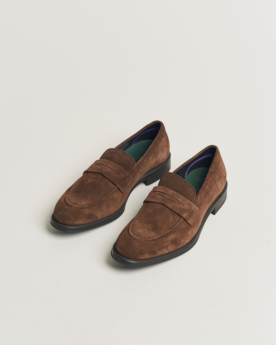 Uomini | Paul Smith Pierce Suede Loafer Dark Brown UK8 - EU42 | Pre-owned | Paul Smith Pierce Suede Loafer Dark Brown UK8 - EU42