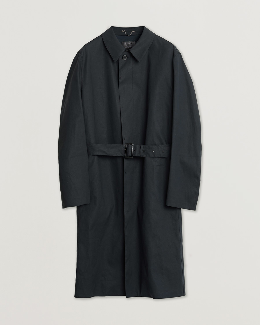 Uomini | Prada Water Repellent Car Coat Dark Navy XL | Pre-owned | Prada Water Repellent Car Coat Dark Navy XL