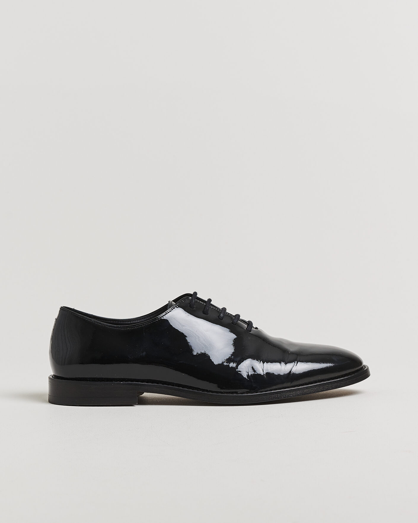 Uomini | Scarpe con cuciture Goodyear Pre-owned | Pre-owned | Myrqvist Drottningholm Patent Shoe Black UK10 - EU44