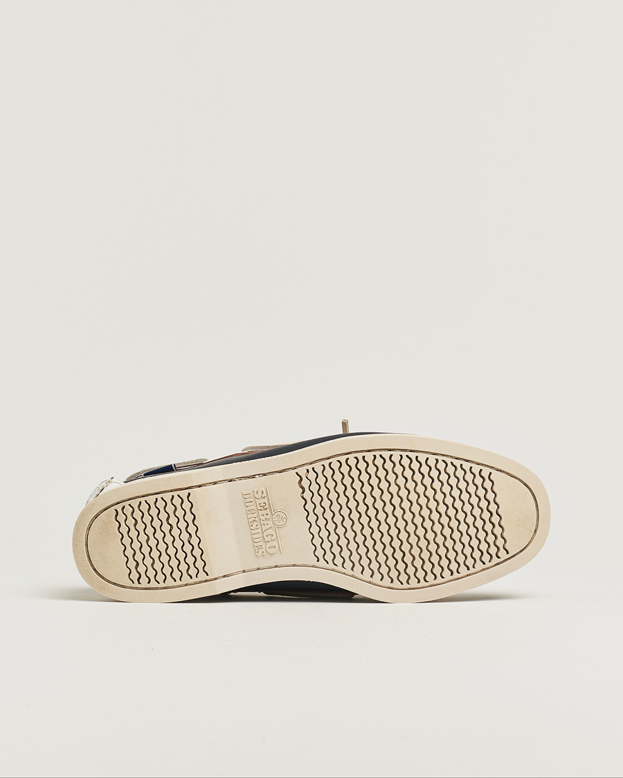 Uomini | Sebago Docksides Navy/Red/White US11,5 - EU46 | Pre-owned | Sebago Docksides Navy/Red/White US11,5 - EU46