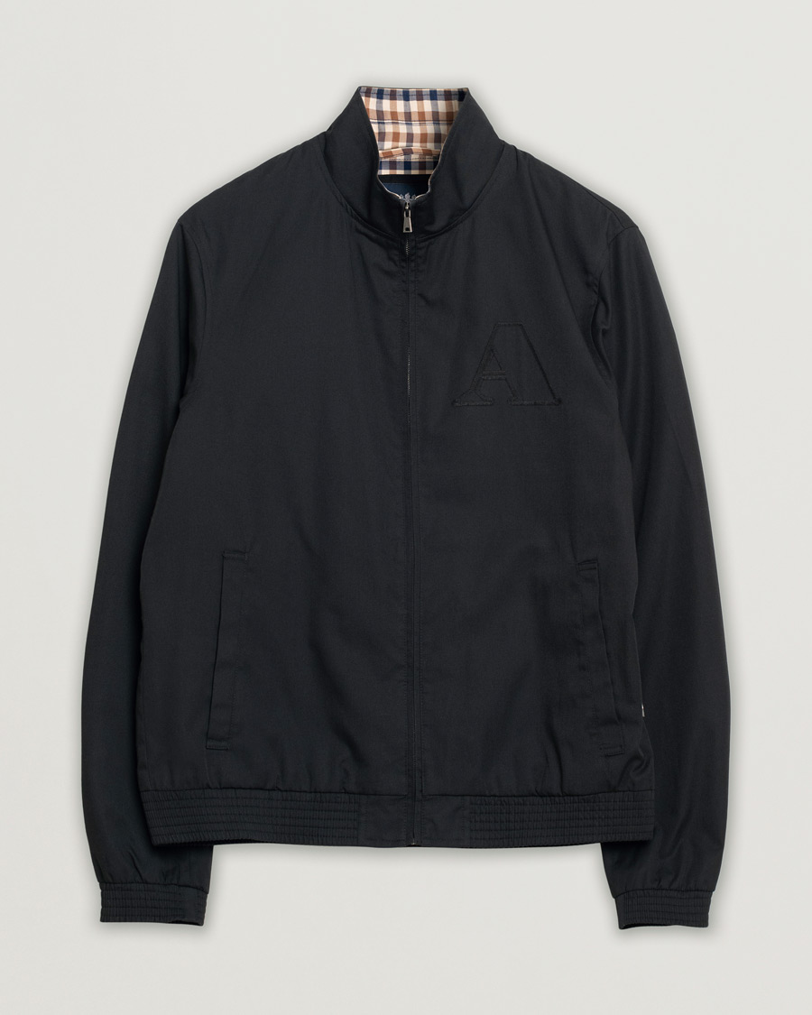 Uomini | Giacche | Pre-owned | Aquascutum Harrington Jacket Black S