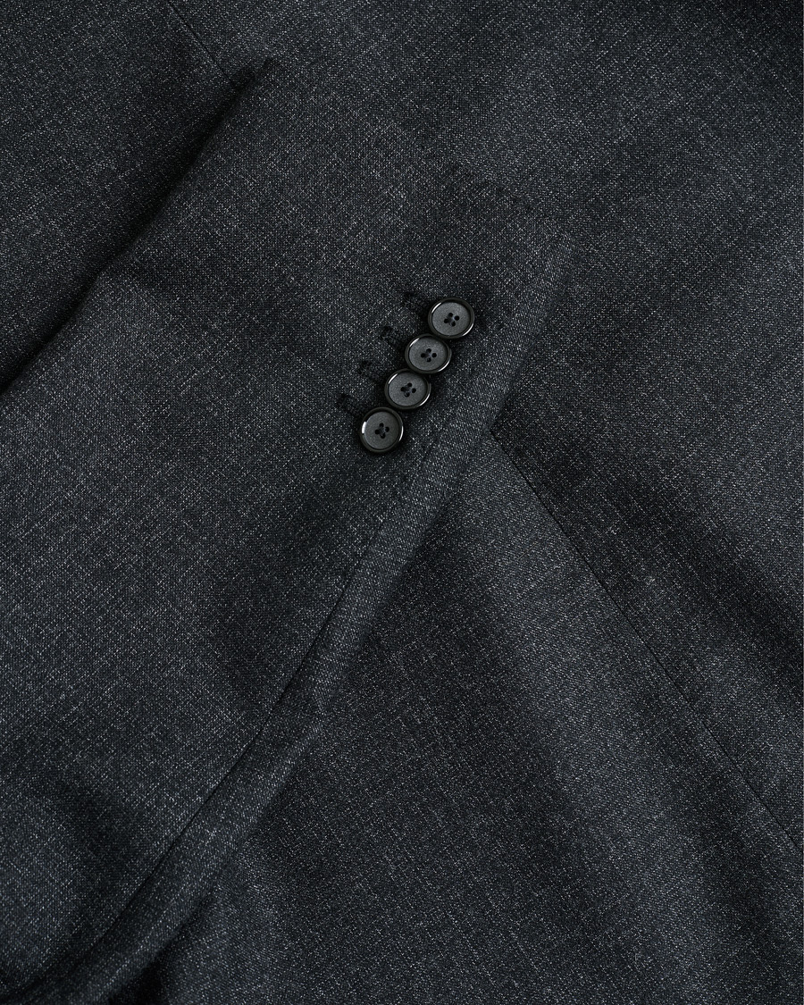 Uomini | Tagliatore Wool Suit Anthracite Melange 46 | Pre-owned | Tagliatore Wool Suit Anthracite Melange 46