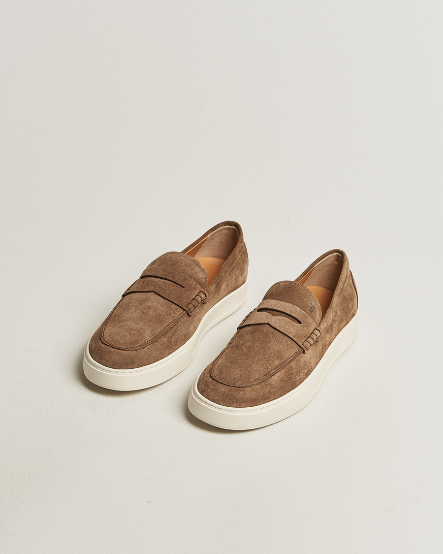 Uomini | Scarpe Pre-owned | Pre-owned | Tod's Cassetta Loafer Brown Suede UK10 - EU44,5