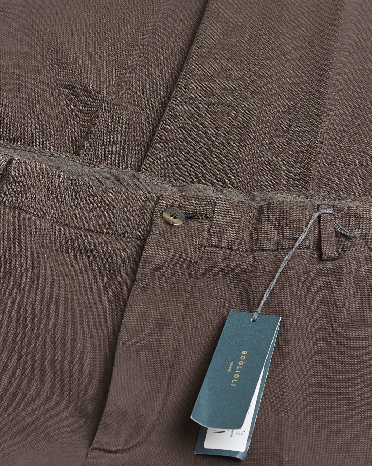 Uomini | Pantaloni Pre-owned | Pre-owned | Boglioli Regular Fit Cotton Chinos Brown 52
