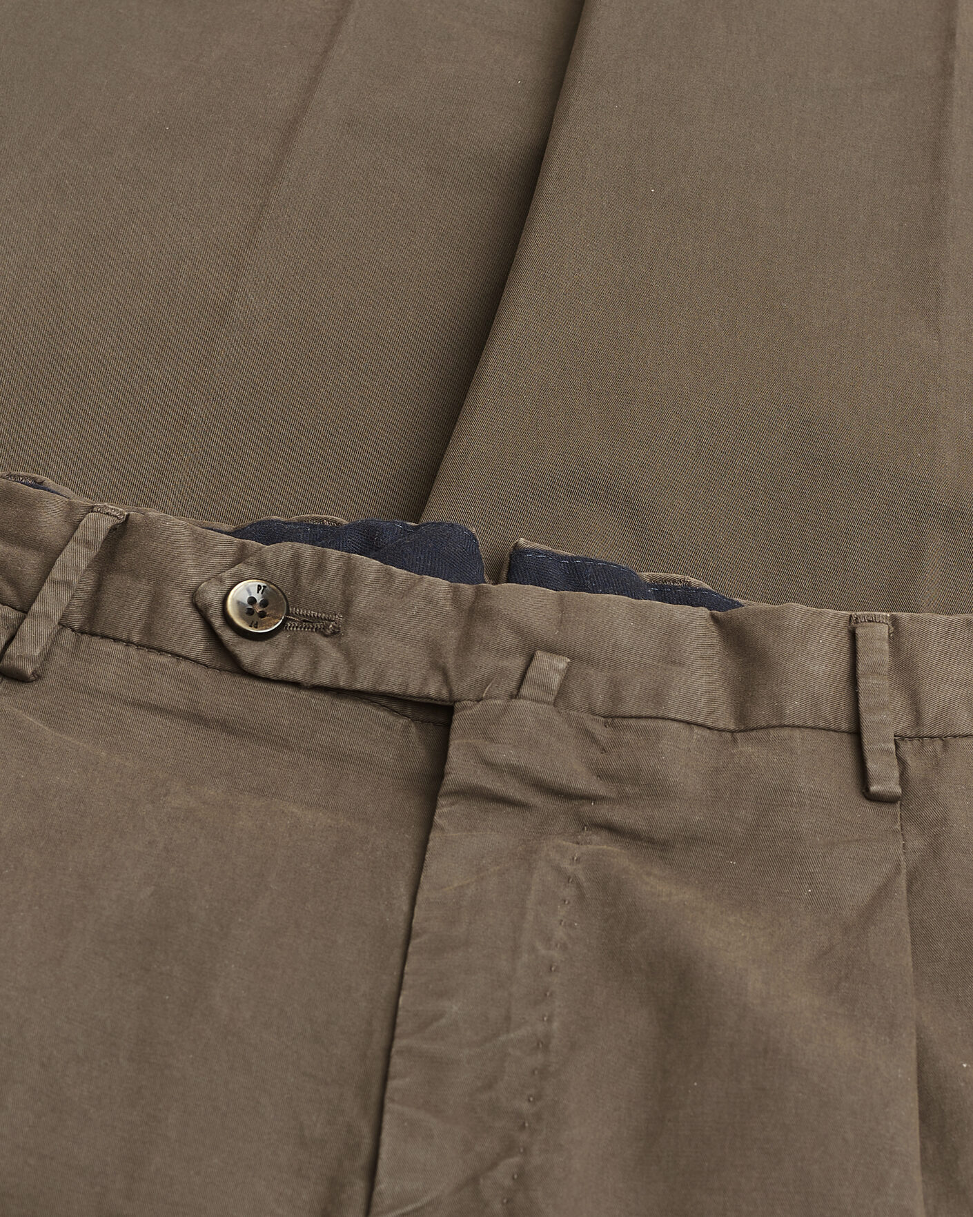 Uomini | Pantaloni Pre-owned | Pre-owned | PT01 Gentleman Fit Cotton/Stretch Trousers Brown 52