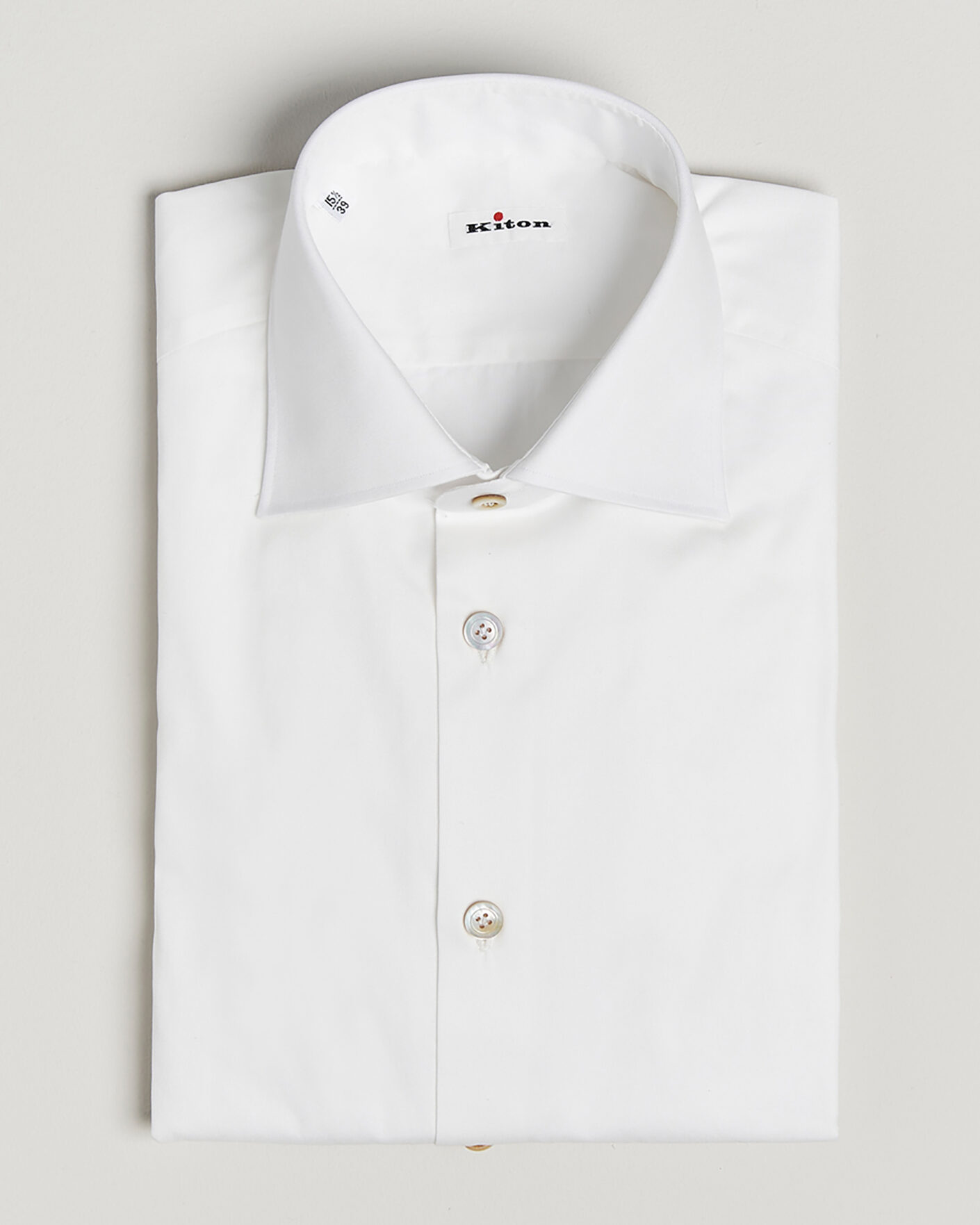 Uomini | Camicie Pre-owned | Pre-owned | Kiton Slim Fit Dress Shirt White 38 - S