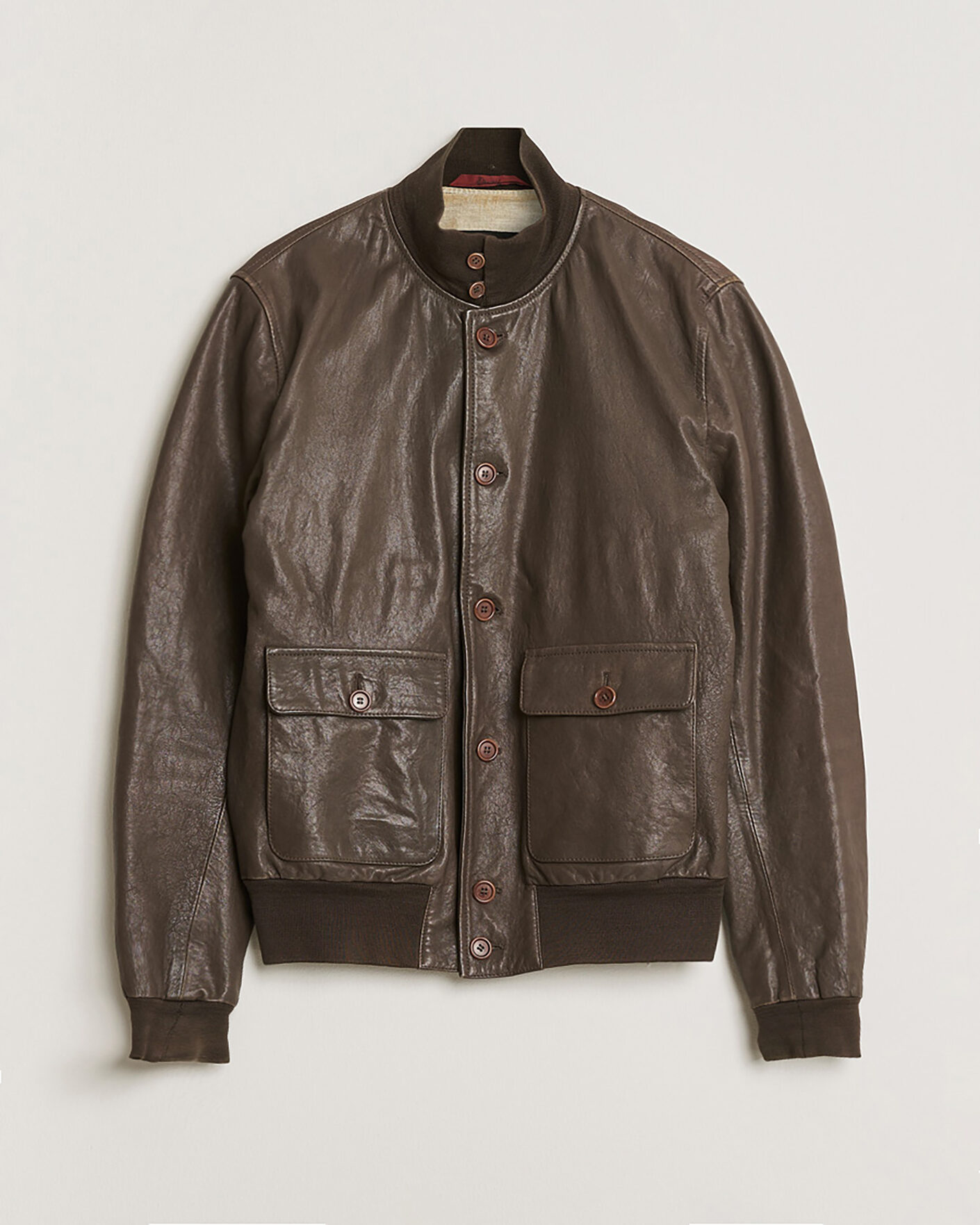 Uomini | Giacche Pre-owned | Pre-owned | Stewart Calf Bomber Jacket Dark Brown L
