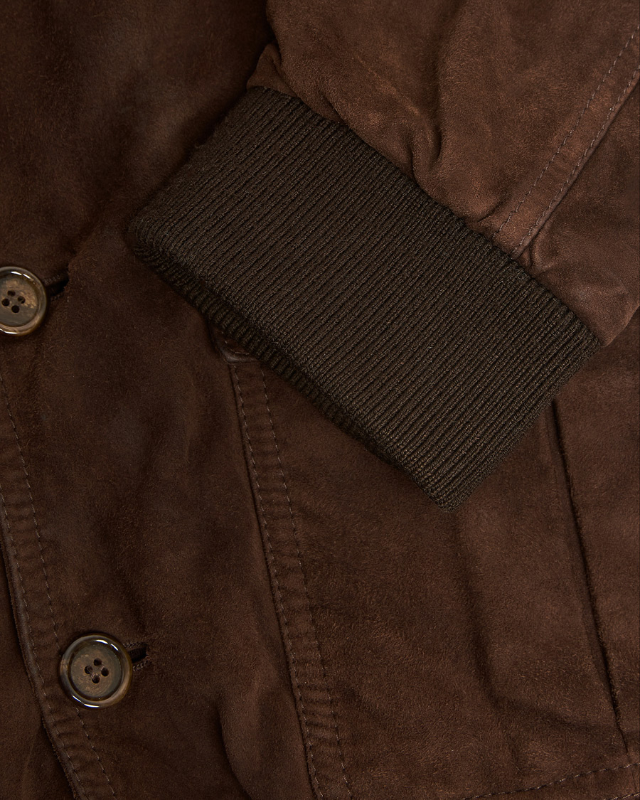 Uomini | Giacche Pre-owned | Pre-owned | Valstar Valstarino Suede Jacket Dark Brown 54